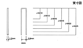 J-04ステープル（J線肩巾4mm）